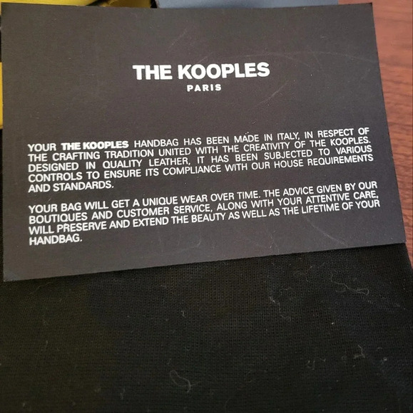 The Kooples Small Tina Leather Yellow Bucket Crossbody Handbag - Picture 10 of 14